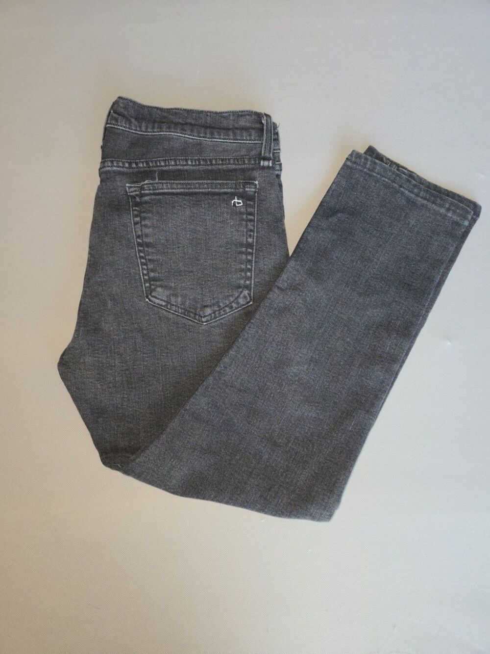 Rag & Bone Fit 2 Slim Mens Jeans Black Cashmere Blend Size 32x32